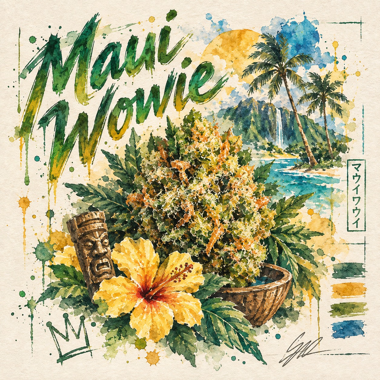 Maui Wowie watercolor art print
